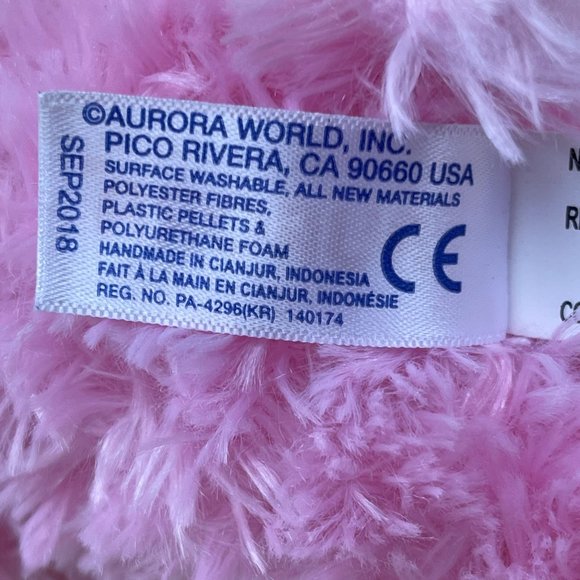 Aurora World Mini Flopsie 8" Llamacorn Unicorn Llama Pink - Picture 9 of 11